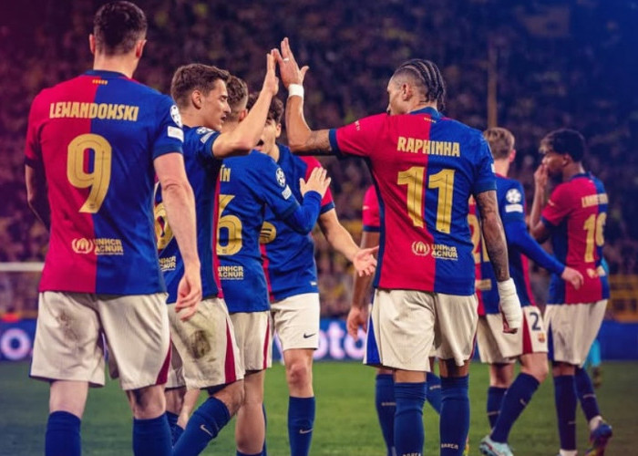 Hasil Liga Champions : Barcelona Lolos ke Semifinal Meski Kalah 1-3 dari Borussia Dortmund, Menang Agregat 5-3