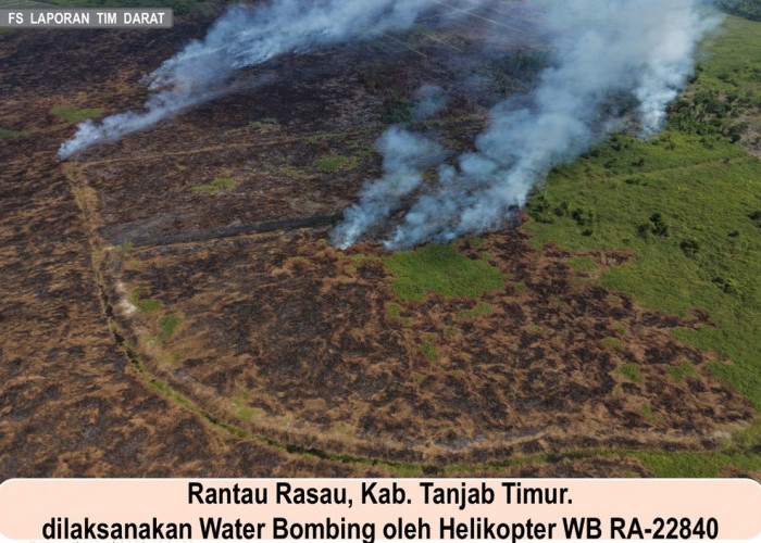 Polda Jambi Intensifkan Patroli Udara dan Water Bombing Tangani Karhutla