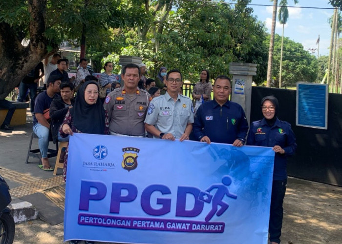 Jasa Raharja Wilayah Jambi Gelar Pelatihan Pertolongan Pertama Gawat Darurat di Kecamatan Kota Baru