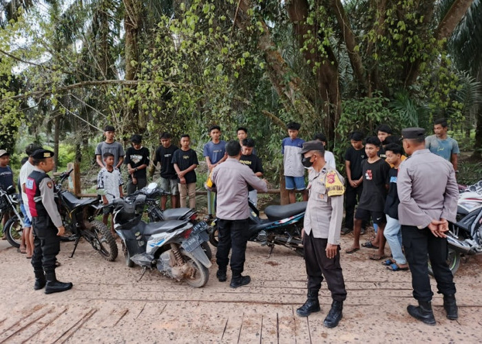 Resahkan Warga, Polsek Sungai Gelam Amankan 14 Motor Balap Liar di Jembatan Kayu Aro, Warga: Cocok Om, Hajar!