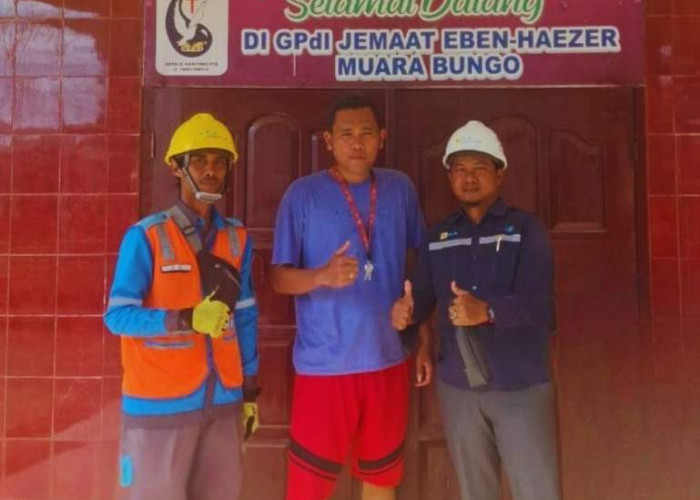 PLN Bungo Jaga Pasokan Listrik Saat Paskah, Ibadah Umat Kristiani Berjalan Lancar