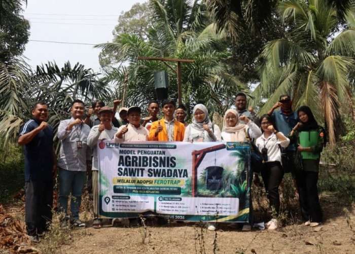 Faperta UNJA Kenalkan FEROTRAP di Bukit Baling, Solusi Hama dan Tantangan Ekonomi Saat Replanting Sawit