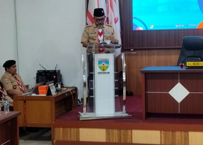 Sekda Buka Rakerda Pramuka Jambi 2026, Tekankan Evaluasi dan Strategi Organisasi