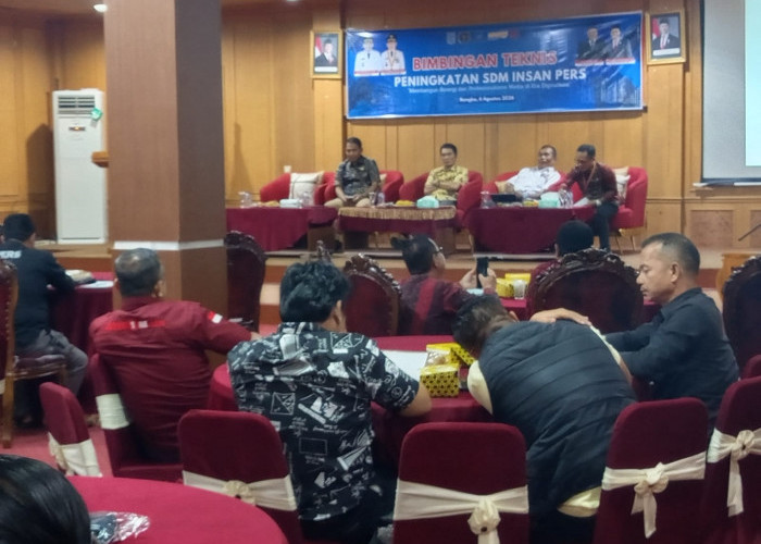 Sinergi dan Perkuat Kompetensi Jurnalistik, Diskominfo Merangin Gelar Bimtek Peningkatan SDM Insan Pers