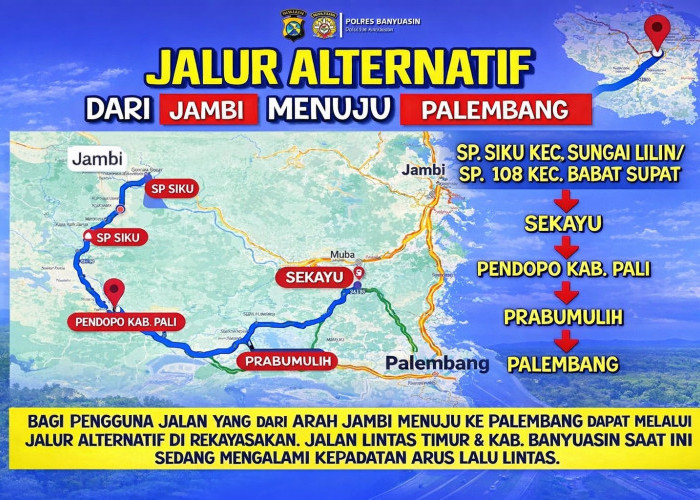 Arus Balik Lebaran 2026: Polisi Siapkan Jalur Alternatif Jambi–Palembang, Hindari Macet!