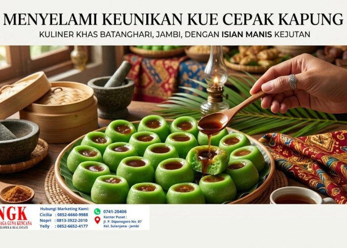 Resep Kue Cepak Kapung Khas Batanghari, Kue Hijau yang Punya Isian Manis di Dalamnya