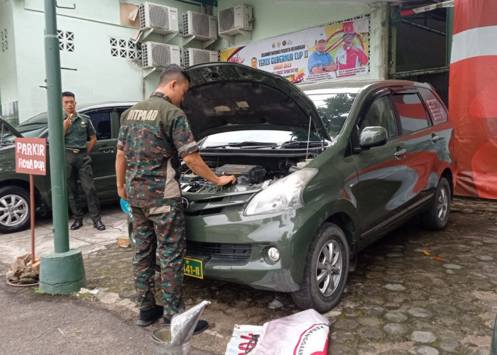 Periksa Materiil TNI AD di Satuan Jajaran Korem 042/Gapu, Tim Yanhar Denpal Jambi Pastikan Kondisi Baik