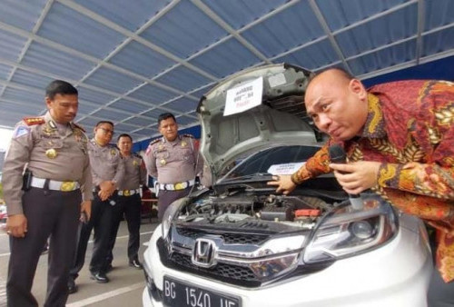 Ditlantas Polda Sumsel Ungkap Peredaran Honda Mobilio Bodong