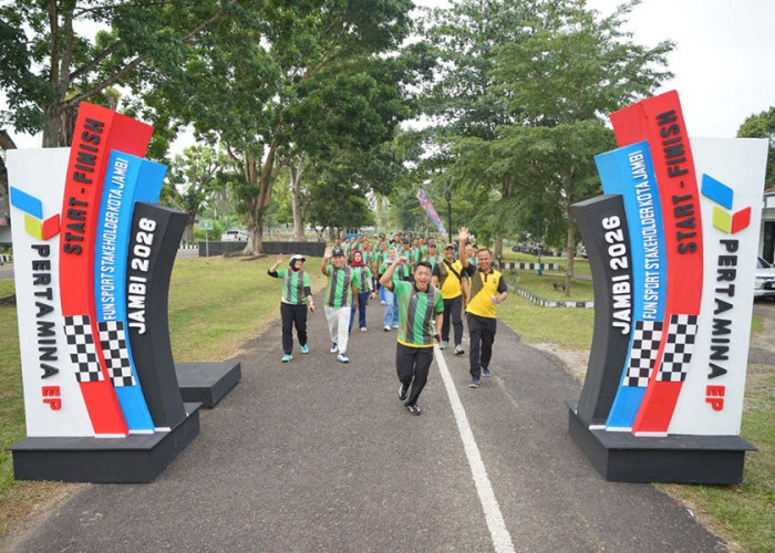Awali Tahun dengan Olahraga Bersama, PEP Jambi Perkuat Sinergi dengan Stakeholder