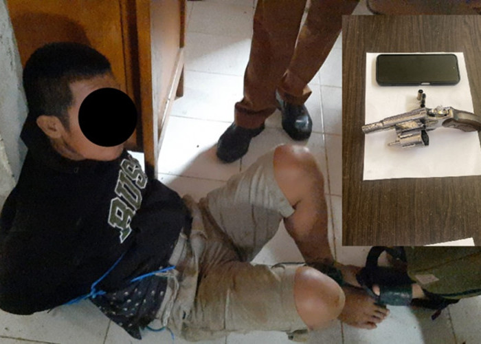 Dramatis! Pelaku Curat di Bungo Ditangkap Warga, Polisi Temukan Senpi Rakitan dan Peluru