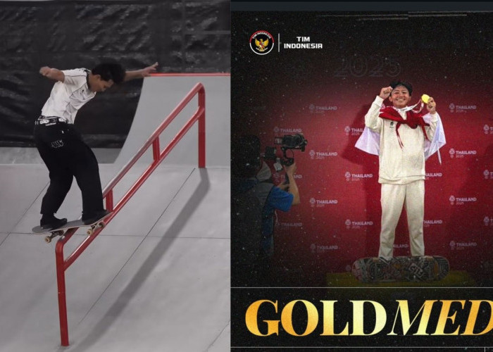 Bangga! Basral Graito Antar Indonesia Sabet Emas Cabang Skateboard SEA Games 2025