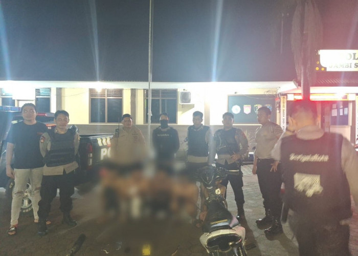 Tim Patroli Serigala Kota Jambi Amankan Berandalan Bermotor yang Rampas Motor Warga Kelurahan Eka Jaya