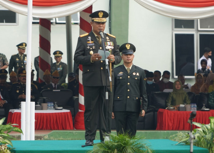Danrem 042/Gapu Pimpin Upacara Puncak Peringatan HUT ke-78 TNI, Ini Pesannya