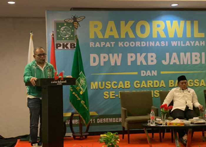 Waketum PKB Hanif Dakhiri Bicara Pentingnya Suara Anak Muda di Rakorwil DPW PKB Jambi