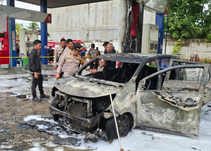 Terungkap! Kendaraan yang Terbakar di SPBU Bungo Ternyata Mobil Modifikasi