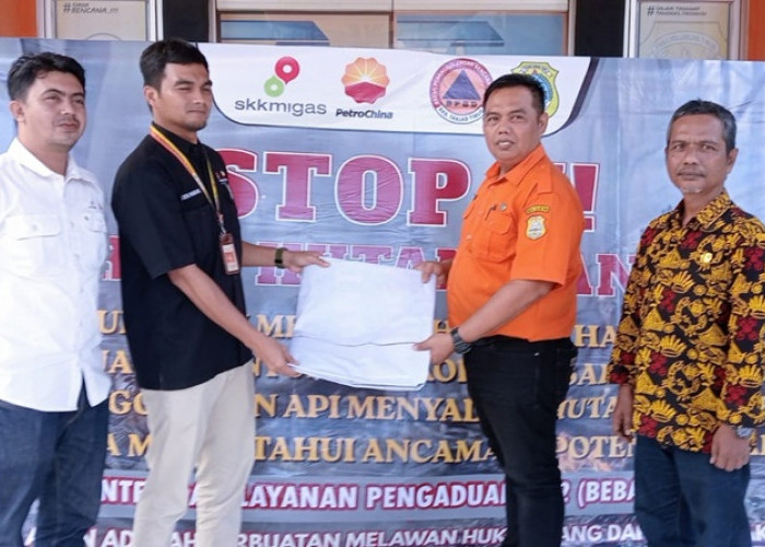 BPBD Tanjab Timur Terima Bantuan Ratusan Peralatan Penanganan Karhutla Dari SKK Migas-PetroChina 