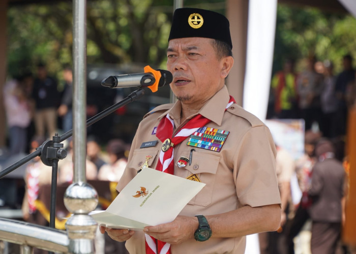 Buka Jambore Daerah Pramuka Jambi, Gubernur Al Haris:  Wadah Mengasah Wawasan, Kepemimpinan dan Kemandirian