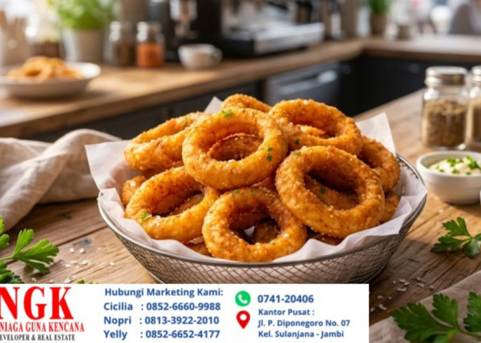 Resep Membuat Onion Ring Renyah, Camilan Populer Dan Kekinian