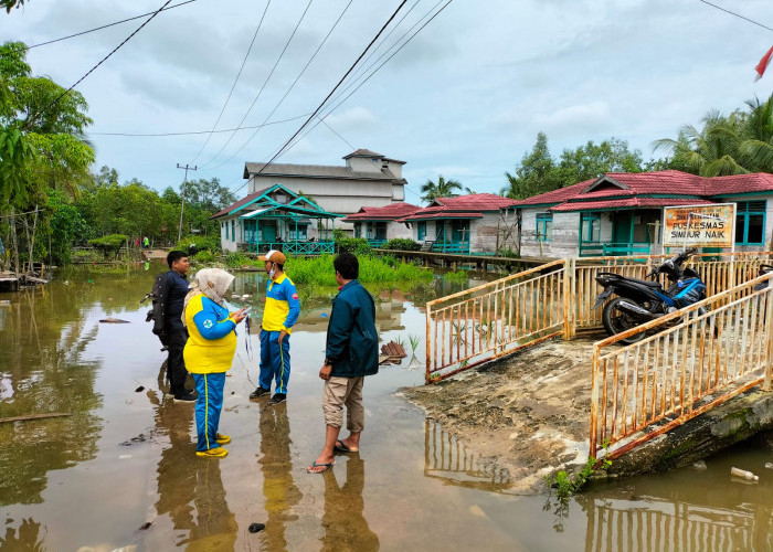 Banjir di Desa Simbur Naik, Kabupaten Tanjab Timur Bisa Terjadi 2 Kali dalam Sehari
