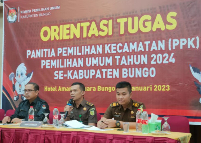 Kejaksaan Bungo Lakukan Orientasi Tugas Panitia Pemilihan Kecamatan (PPK) se Kabupaten Bungo