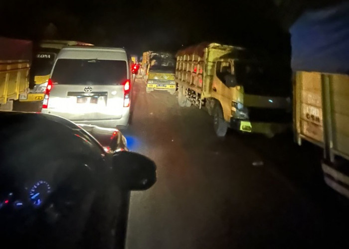 BREAKING NEWS: Angkutan Batu Bara di Jambi Masih Lewat Jalan Nasional, Tembesi Malam Ini Macet Total