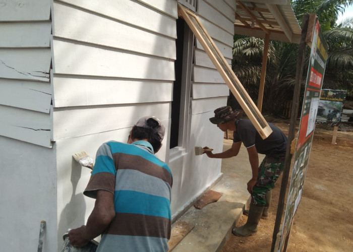 Pembangunan Rumah Layak Huni di TMMD ke-121 Kodim 0415/Jambi Capai 97 Persen