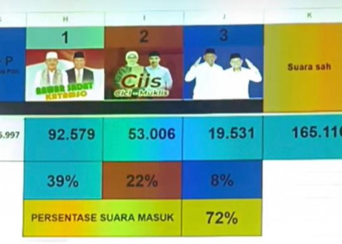 Ini Hasil Hitung Sementara Pilbup Tanjab Barat di Pilkada 2024