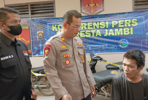 Rasain! Tim Macan Polsek Jambi Selatan Tembak Pelaku Penggelapan Sepeda Motor di Jambi