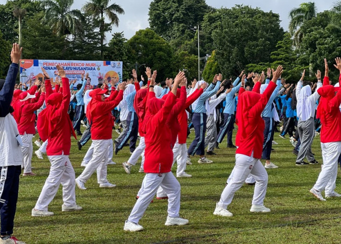 5.000 Warga Jambi Senam Melayu Nusantara Sambut HUT Jambi ke 69, KORMI Pecahkan Rekor MURI 