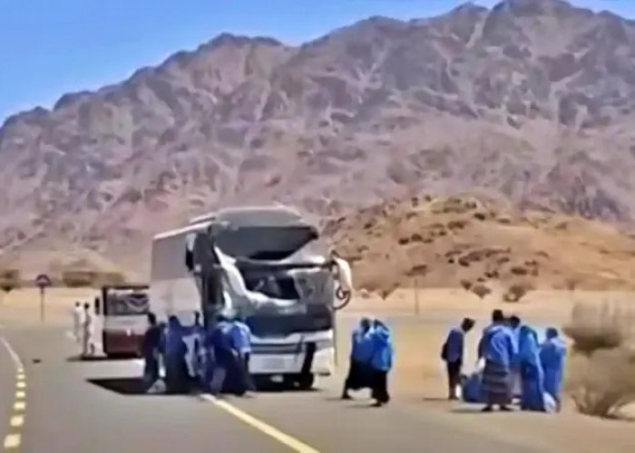 Rombongan Jemaah Haji Indonesia Alami Kecelakaan di Arab Saudi, 10 Orang Luka