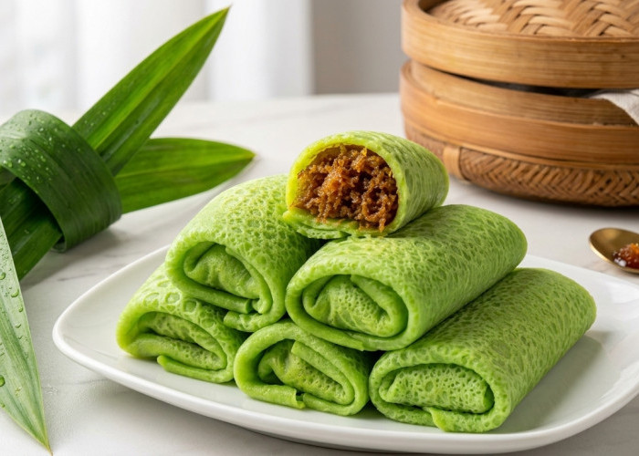 Resep Dadar Gulung Isi Unti Kelapa Manis Gurih khas Tradisional