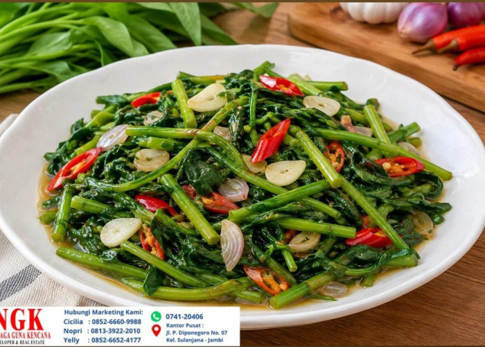 Resep Tumis Kangkung Bawang Putih, Menu Praktis dengan Bumbu Sederhana