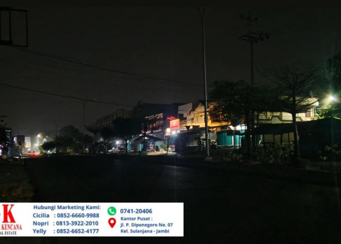 Lampu Jalan Mati Belum Tuntas, Warga Kota Jambi Masih Dihadapkan Jalan Gelap