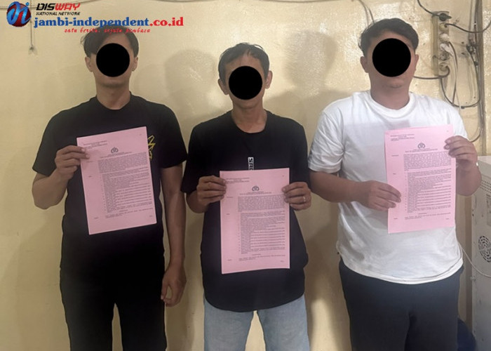 Simak! Ini Tampang 3 Pria yang Ditangkap Ditreskrimsus Polda Jambi Kasus Pembobolan Dana Nasabah Bank Jambi