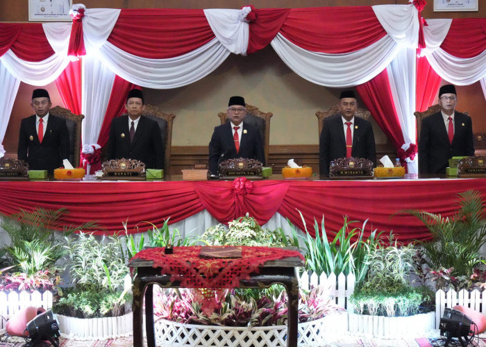 DPRD Muaro Jambi Gelar Paripurna Dengarkan Pidato Kenegaraan Prabowo,Soroti Kemandirian dan Ketahanan Nasional