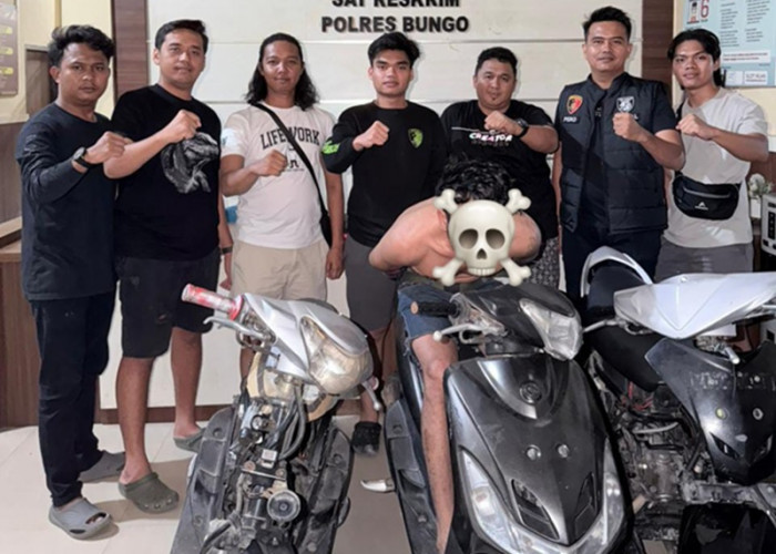 Aksi Curanmor di Bungo Terbongkar! Polisi Amankan Pelaku dan 3 Unit Sepeda Motor