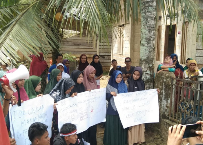 Tolak PETI, Aliansi Masyarakat dan Pemuda Dusun Sungai Telang Gelar Aksi Damai 