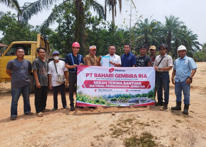 PT BGR Minamas Plantation Bantu Pembangunan Jembatan, Perkuat Akses Ekonomi Masyarakat Desa