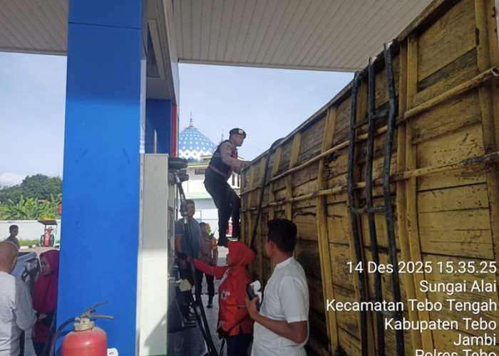 Jadi Atensi! Polda Jambi Gelar Operasi Serentak Penertiban Kendaraan Pelansir BBM di SPBU Provinsi Jambi