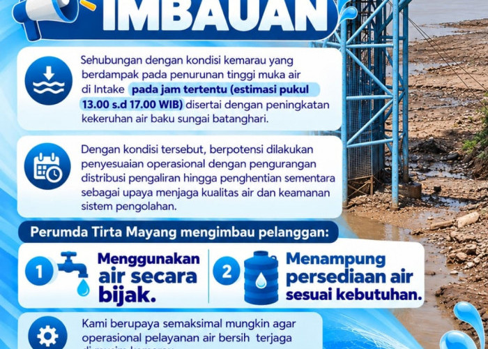Kemarau Melanda, Tirta Mayang Ingatkan Pelanggan Siapkan Persediaan Air