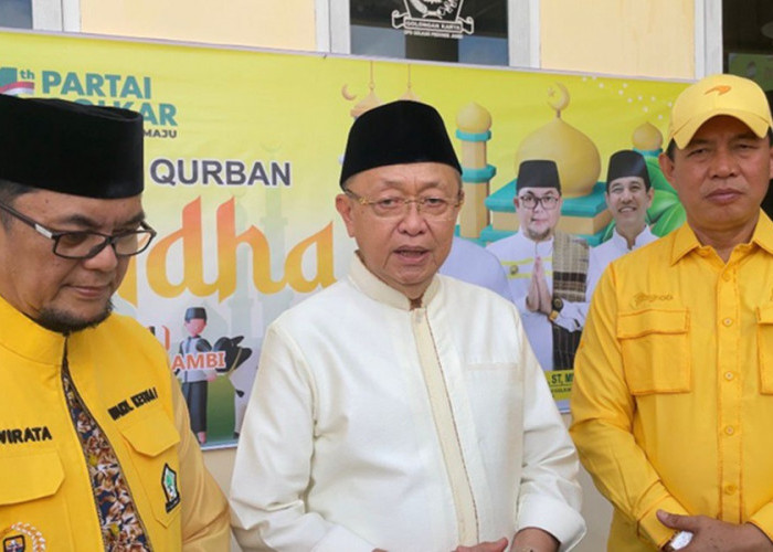 Pecah Rekor! Golkar Jambi Sembelih 14 Hewan Kurban, 1.150 Paket Daging Dibagikan ke Warga
