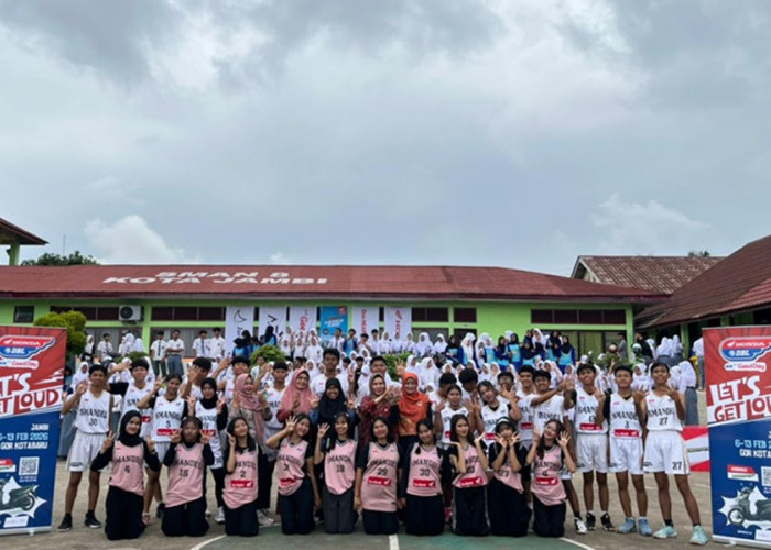 Bukan Sekadar Basket! Roadshow Honda DBL 2026 di SMAN 8 Jambi Jadi Ajang Pembentukan Karakter dan Sportivitas 