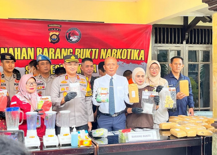 Polresta Jambi Musnahkan Puluhan Kilogram Narkoba, Wakapolresta Jambi: Ratusan Ribu Jiwa Terselamatkan