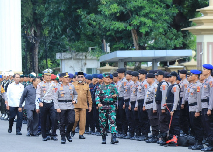 Jelang Libur Nataru, Polda Jambi menggelar Apel Gelar Pasukan Operasi Lilin 2025 