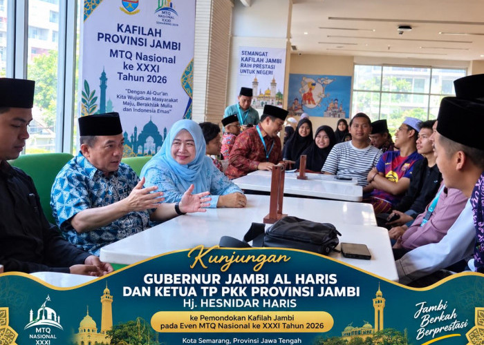 Beri Dukungan Langsung untuk Kafilah Jambi, Gubernur Jambi Hadiri Pembukaan MTQ Nasional 2026 