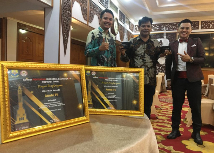 Jambi TV Raih TV Lokal Terbaik Provinsi Jambi di KPI Awards