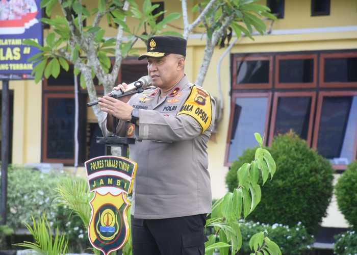 Wakapolda Jambi Brigjen Pol Edi Mardianto Cek Personel Pengamanan TPS 
