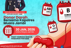 Kapolres Muaro Jambi Turun Langsung Gelar Donor Darah, Cek Kesehatan hingga Drag Race Anti Balap Liar 