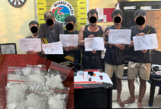 Polres Merangin Bongkar Jaringan Sabu di Tabir Ilir! 6 Orang Ditangkap, 20 Paket Narkoba Disita
