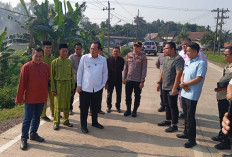 Bupati Muaro Jambi Tinjau Jalan Baru Simpang Tebat Patah, Pastikan Infrastruktur Dukung Mobilitas Warga